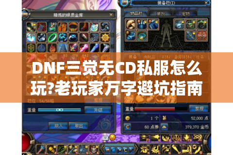 DNF三觉无CD私服怎么玩?老玩家万字避坑指南
