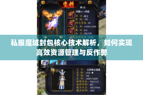私服魔域封包核心技术解析，如何实现高效资源管理与反作弊