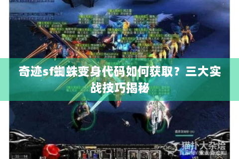 奇迹sf蜘蛛变身代码如何获取？三大实战技巧揭秘
