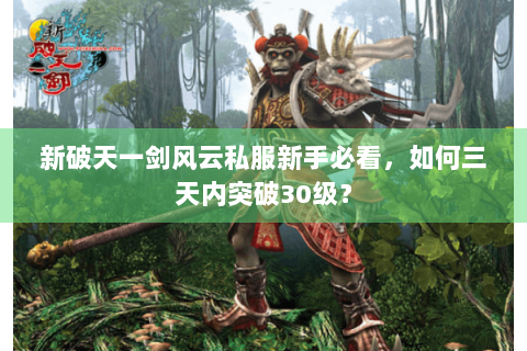 新破天一剑风云私服新手必看，如何三天内突破30级？