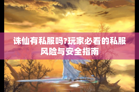 诛仙有私服吗?玩家必看的私服风险与安全指南