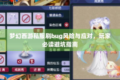 梦幻西游私服刷bug风险与应对，玩家必读避坑指南