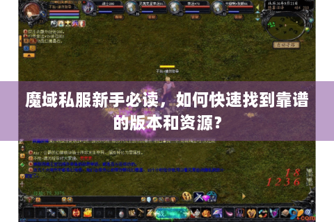魔域私服新手必读，如何快速找到靠谱的版本和资源？