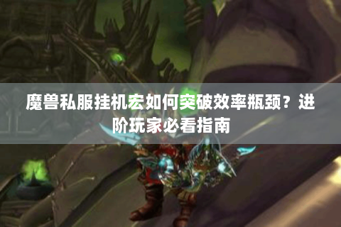魔兽私服挂机宏如何突破效率瓶颈？进阶玩家必看指南