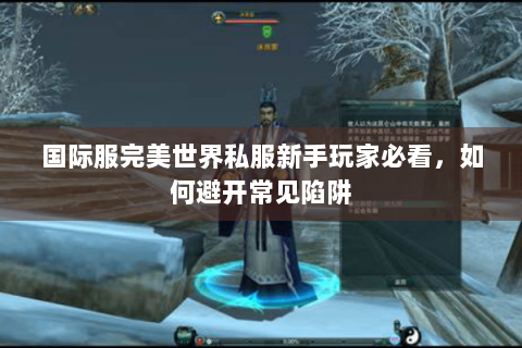 国际服完美世界私服新手玩家必看，如何避开常见陷阱
