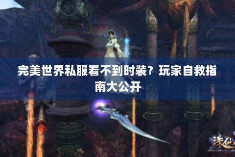 完美世界私服看不到时装？玩家自救指南大公开