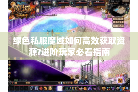 绿色私服魔域如何高效获取资源?进阶玩家必看指南