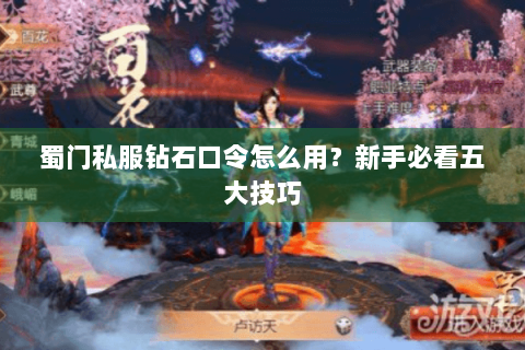 蜀门私服钻石口令怎么用？新手必看五大技巧