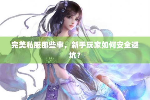 完美私服那些事，新手玩家如何安全避坑？