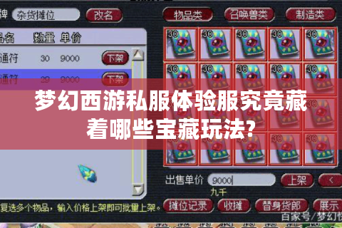 梦幻西游私服体验服究竟藏着哪些宝藏玩法?