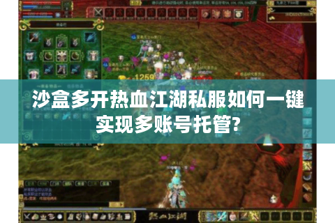沙盒多开热血江湖私服如何一键实现多账号托管?