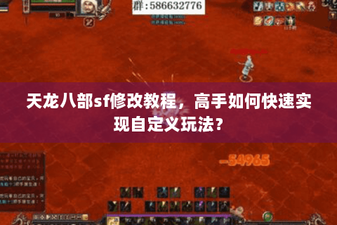 天龙八部sf修改教程，高手如何快速实现自定义玩法？