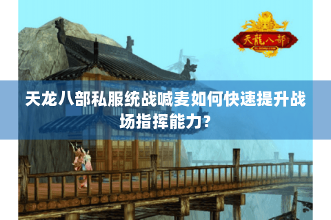 天龙八部私服统战喊麦如何快速提升战场指挥能力？