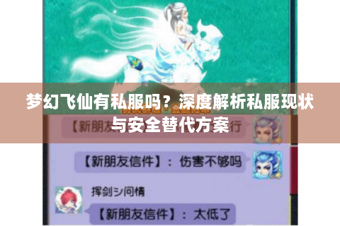 梦幻飞仙有私服吗？深度解析私服现状与安全替代方案