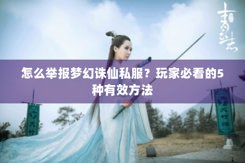 怎么举报梦幻诛仙私服？玩家必看的5种有效方法