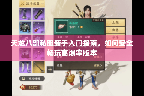 天龙八部私服新手入门指南，如何安全畅玩高爆率版本