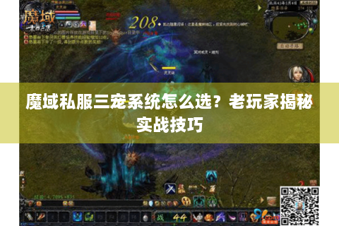 魔域私服三宠系统怎么选？老玩家揭秘实战技巧