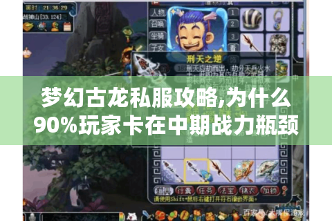 梦幻古龙私服攻略,为什么90%玩家卡在中期战力瓶颈?