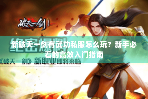 新破天一剑有武功私服怎么玩？新手必看的高效入门指南