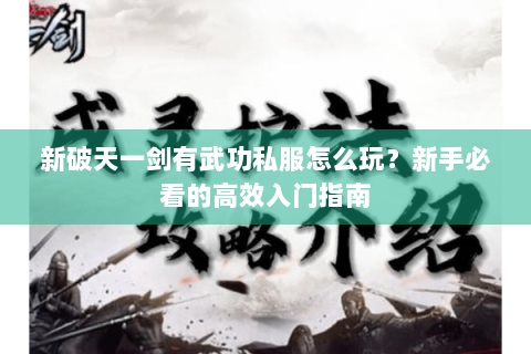 新破天一剑有武功私服怎么玩？新手必看的高效入门指南