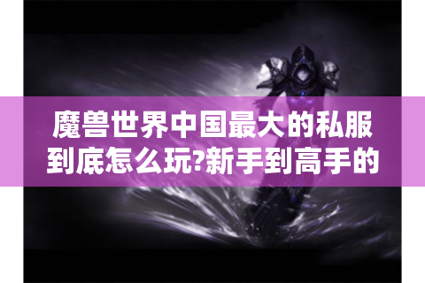 魔兽世界中国最大的私服到底怎么玩?新手到高手的三大进阶攻略