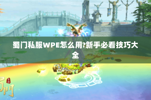 蜀门私服WPE怎么用?新手必看技巧大全