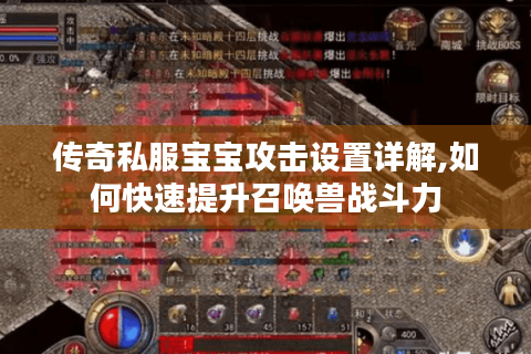 传奇私服宝宝攻击设置详解,如何快速提升召唤兽战斗力
