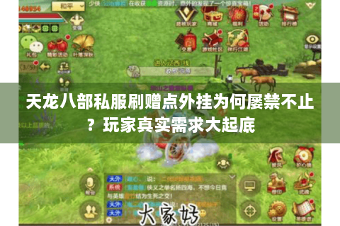 天龙八部私服刷赠点外挂为何屡禁不止？玩家真实需求大起底