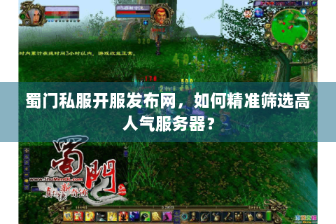 蜀门私服开服发布网，如何精准筛选高人气服务器？