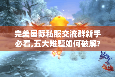 完美国际私服交流群新手必看,五大难题如何破解?