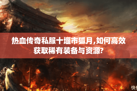 热血传奇私服十堰市狐月,如何高效获取稀有装备与资源?