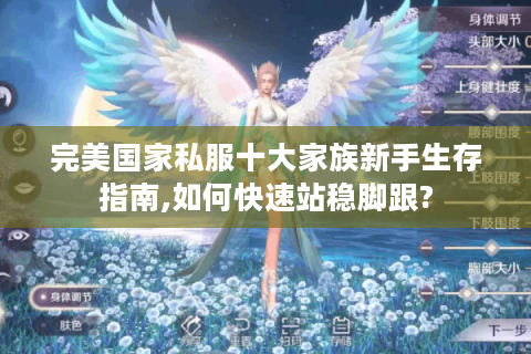 完美国家私服十大家族新手生存指南,如何快速站稳脚跟?