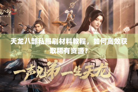 天龙八部私服刷材料教程，如何高效获取稀有资源？