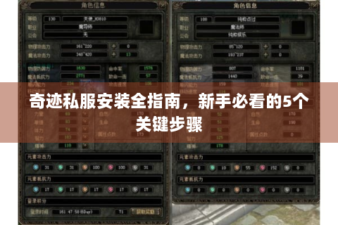 奇迹私服安装全指南，新手必看的5个关键步骤