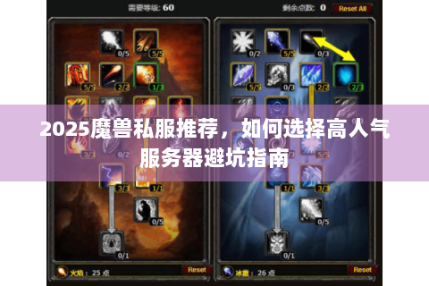 2025魔兽私服推荐，如何选择高人气服务器避坑指南