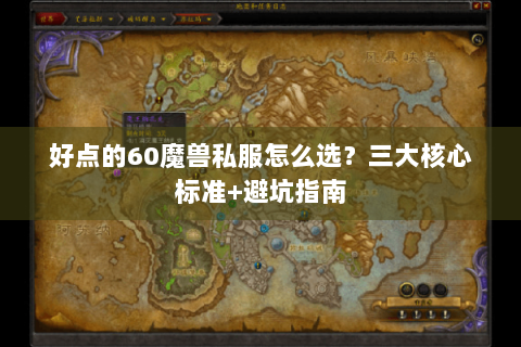 好点的60魔兽私服怎么选？三大核心标准+避坑指南