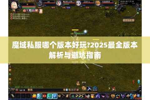 魔域私服哪个版本好玩?2025最全版本解析与避坑指南
