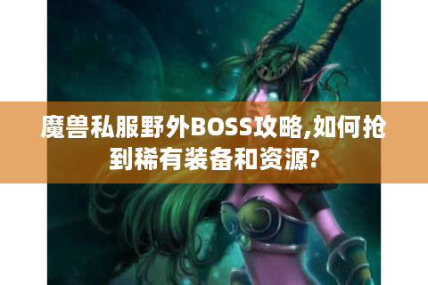 魔兽私服野外BOSS攻略,如何抢到稀有装备和资源?