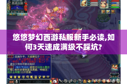 悠悠梦幻西游私服新手必读,如何3天速成满级不踩坑?