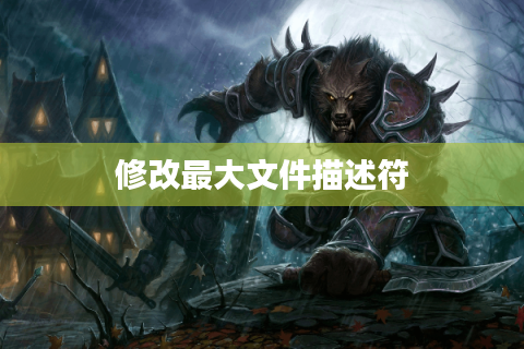 修改最大文件描述符