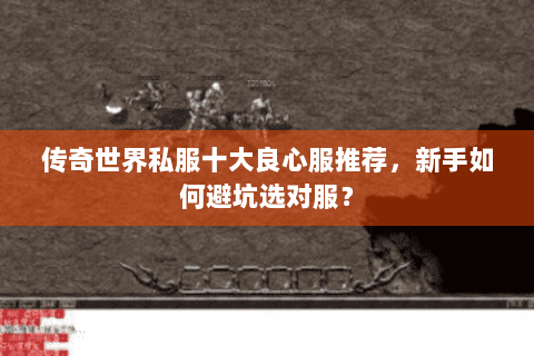 传奇世界私服十大良心服推荐，新手如何避坑选对服？
