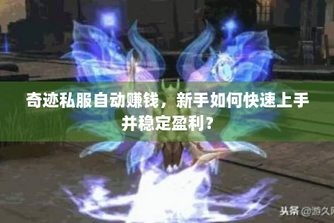 奇迹私服自动赚钱，新手如何快速上手并稳定盈利？