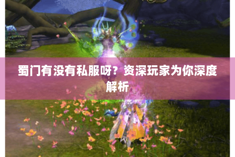 蜀门有没有私服呀？资深玩家为你深度解析