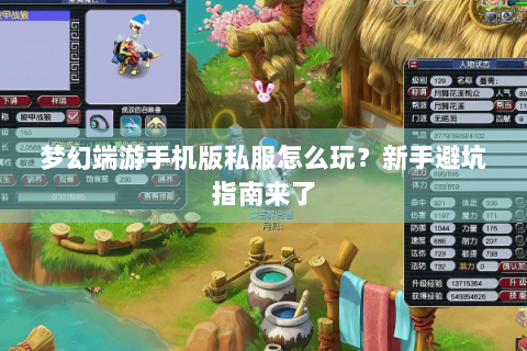 梦幻端游手机版私服怎么玩？新手避坑指南来了