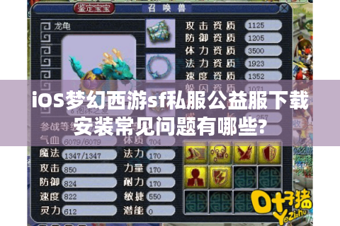 iOS梦幻西游sf私服公益服下载安装常见问题有哪些?