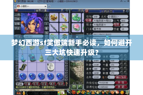 梦幻西游sf笑傲端新手必读，如何避开三大坑快速升级？