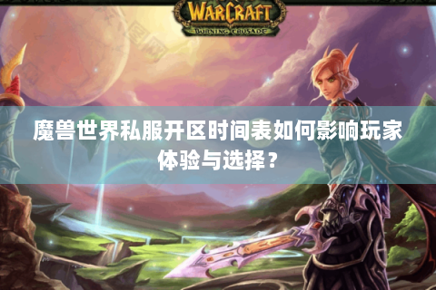 魔兽世界私服开区时间表如何影响玩家体验与选择？