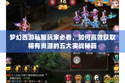 梦幻西游私服玩家必看，如何高效获取稀有资源的五大实战秘籍