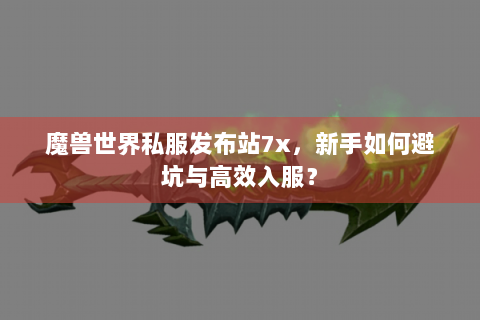 魔兽世界私服发布站7x，新手如何避坑与高效入服？