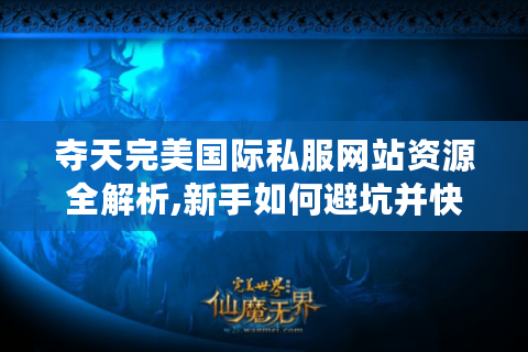 夺天完美国际私服网站资源全解析,新手如何避坑并快速入门?